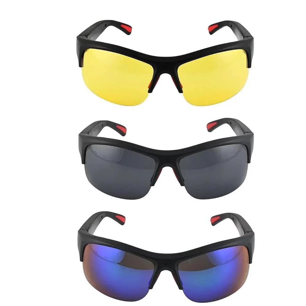 RECORDING: SUNGLASSES IN HD 1080P  NIP With POLARIZED INTERCHANGEABLE LENES SET